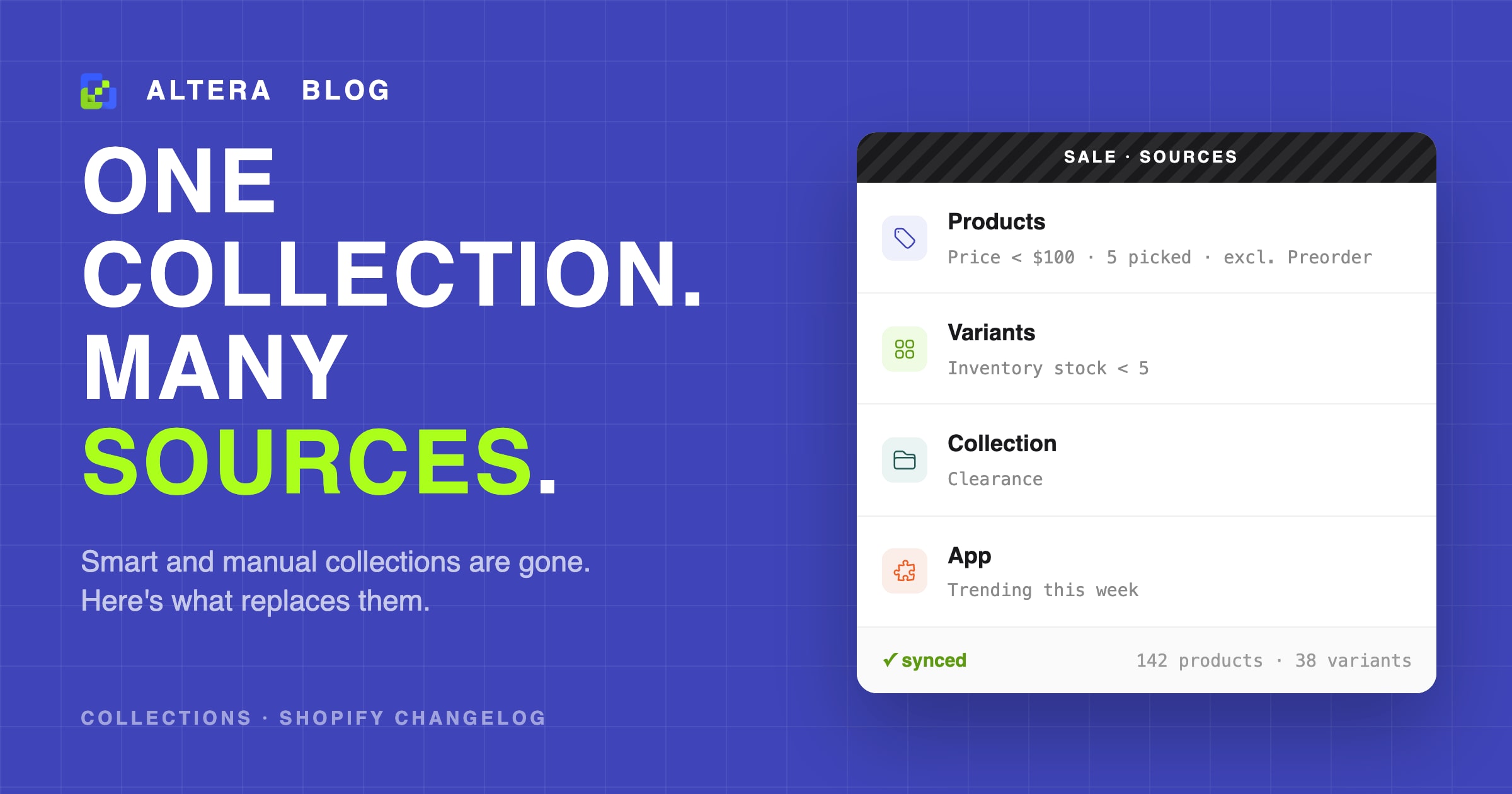 Shopify collection sources: how the new collections model works